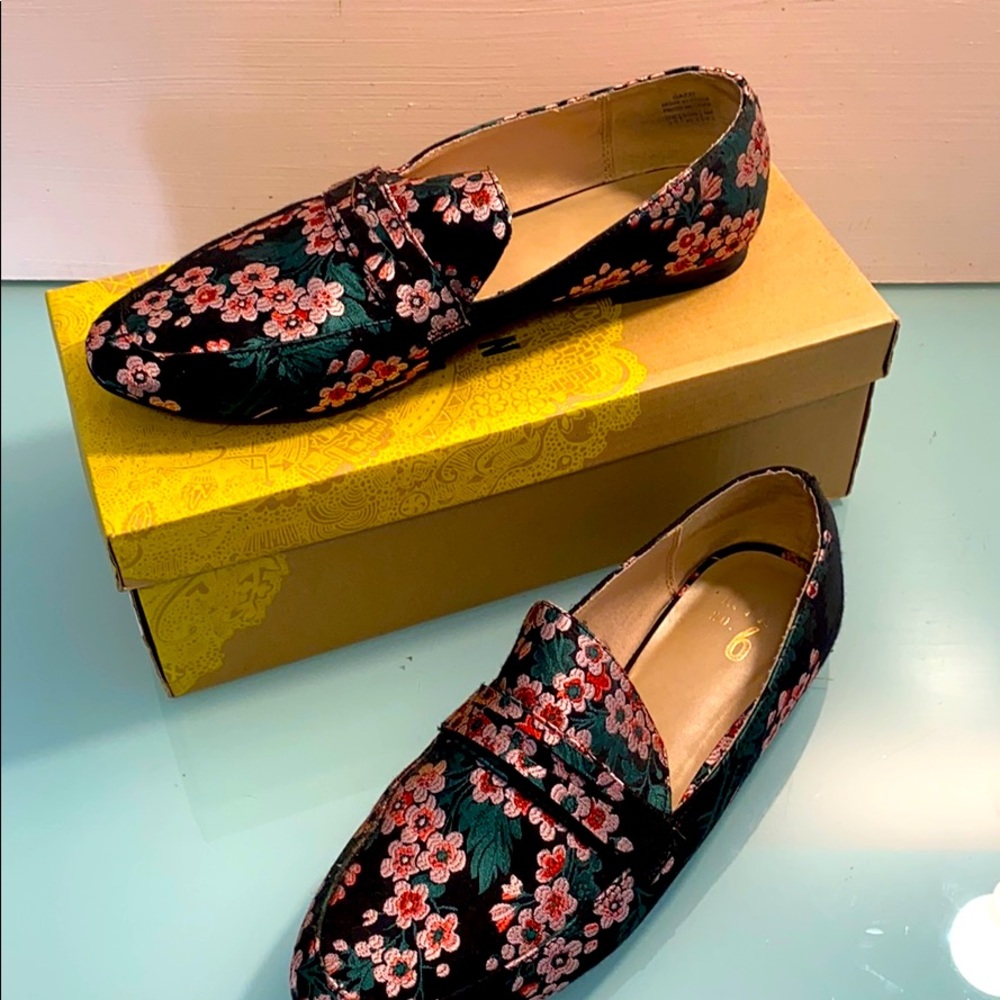 Floral Oxford shoes